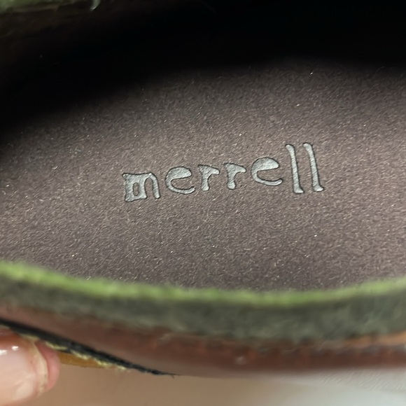 Merrell Paris Shoe J70280 Saddle Brown Mary Jane Comfort Leather Button  7-1/2 - Picture 7 of 10